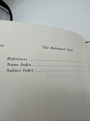 The Maltreated Child 1977 Third Edition Hardcover 156 Pages 1977 Maltreatment