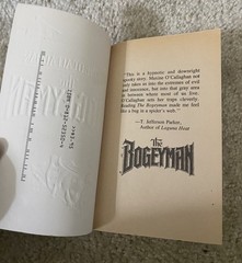 Vintage The Bogeyman by Maxine O’Callaghan PB Book TOR Horror First Printing