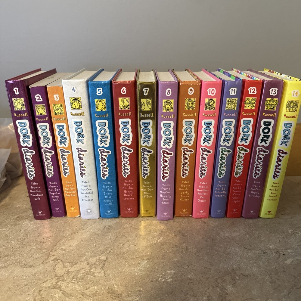 Dork Diaries Book Series Set Rachel Renee Russell Hardcover Lot 1-14 Bundle