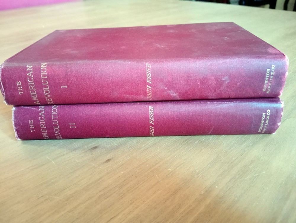 The American Revolution by John Fiske Rare Antique History Book Set 2 Vol 1891
