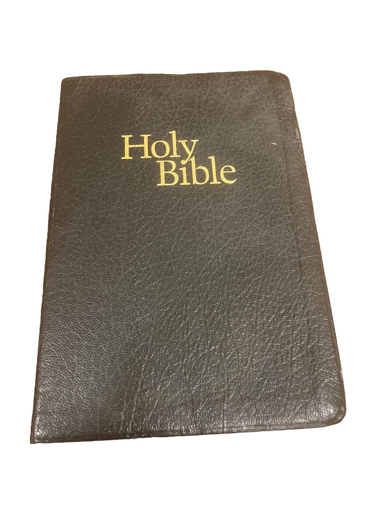 Vintage 1970 Holy Bible KJV Study Edition National Bible Press