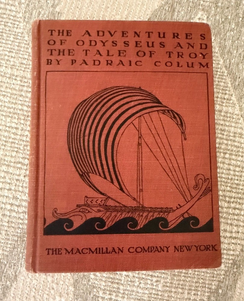 *VINTAGE* Adventures of Odysseus & Troy (Macmillan, 1918) Padraic Colum HC Book