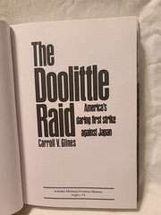 (D) The Doolittle Raid by Carroll V. Glines (1991 HCDJ) Signed David Thatcher