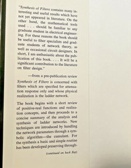 Synthesis of Filters (1966) ~ W. L. Everitt ~ First Edtion, First Print ~ HC/DJ