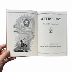 Mythology Edith Hamilton 1942 Hardcover Dust Jacket Little Brown Vintage Book