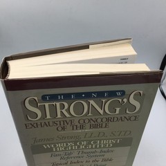 The New Strong’s Exhaustive Concordance of the Bible by James Strong 11.5×9”