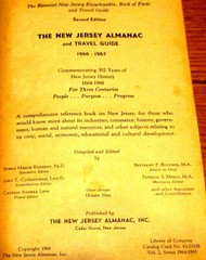 The New Jersey Almanac 1966–1967 Hardcover Book 768 Pages NICE!!