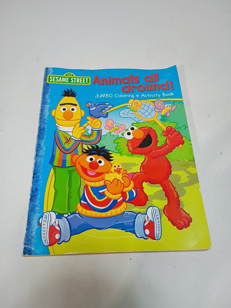 Sesame Street Animals All Around Jumbo Coloring Activity Book