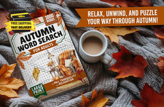 Cozy Autumn Word Search for Adults: Large Print Word Puzzles for Fall Tranquilit
