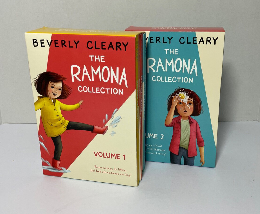 The Ramona Collection Volume 1 & 2 8 Paperbacks in 2 Box Sets Beverly Cleary