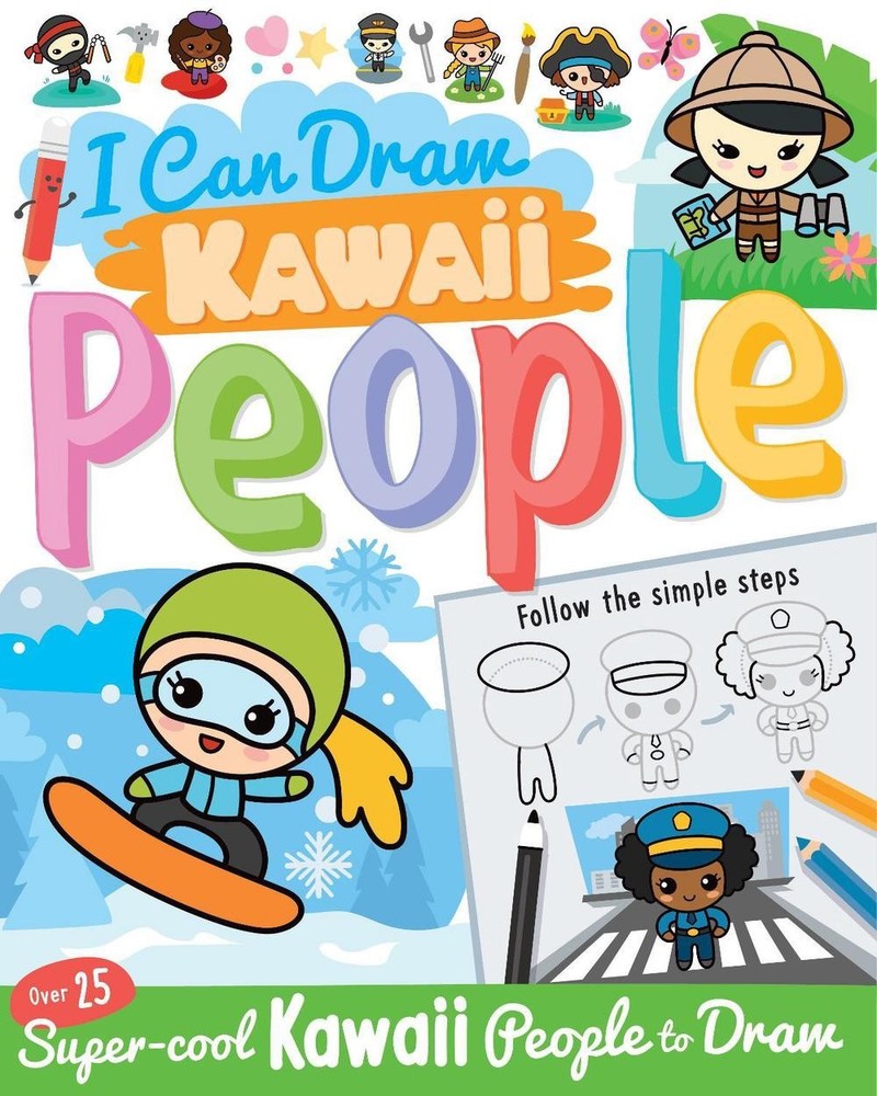 I Can Draw Kawaii People by Ksenya Savva Paperback Book