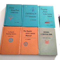 Convention press VTG Lot Of 9 Books Southern Baptist Church Study Course Gospel