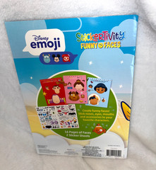 New 2021 Dreamtivity Disney Emoji Stickertivity Funny Face Sticker Activity Book