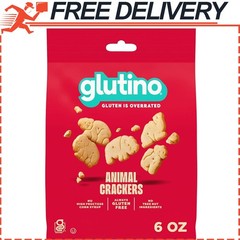 Glutino Gluten Free Animal Crackers, Crunchy and Sweet, Original Flavor, 6 oz