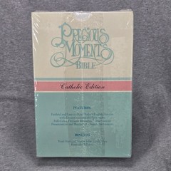 Precious Moments Bible Catholic Edition TEV Blue Mist Leatherflex Thumb Indexed