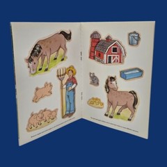 Vintage 1996 Old MacDonalds Farm Dover Little Sticker Activity Book Cathy Beylon