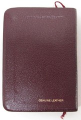 Nelson KJV The Smallest Holy Bible 104BG Burgundy Genuine Leather Box Magnifier