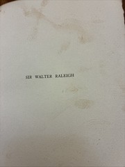 1905 First Edition Sir Walter Raleigh by Henry David Thoreau 1 Of 489 Copies