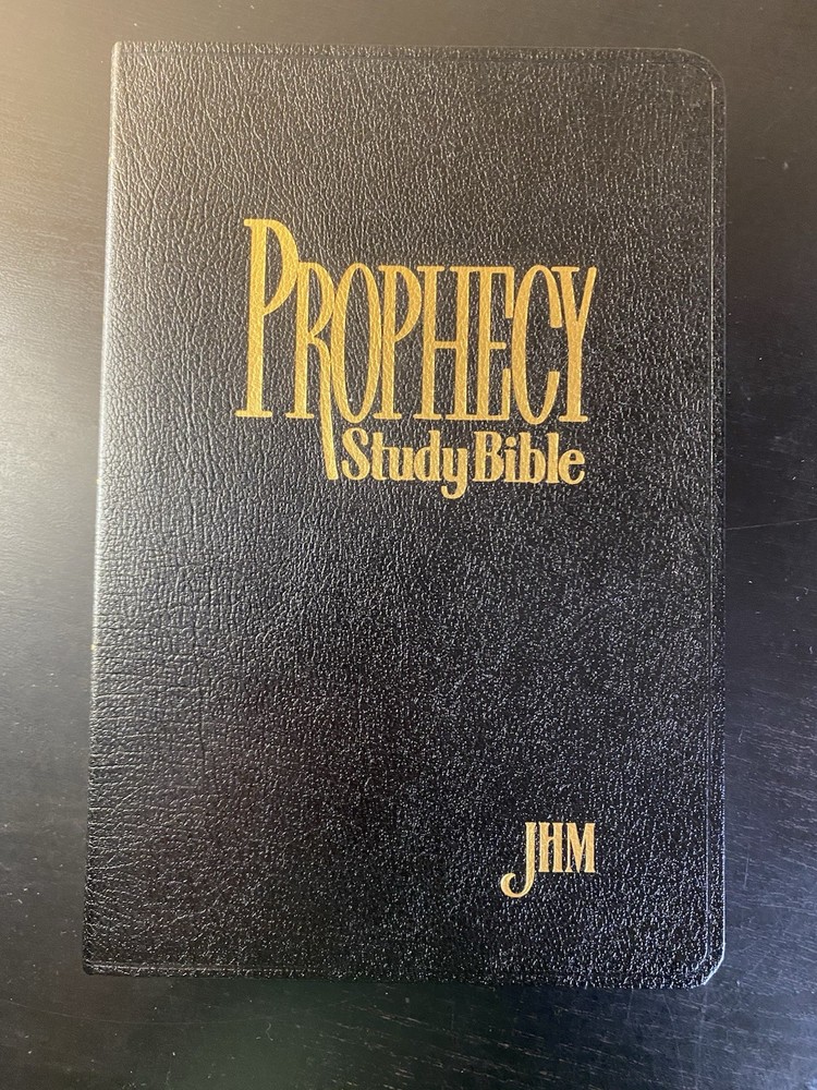 Prophecy Study Bible NKJV John Hagee Leather Gilt Edging