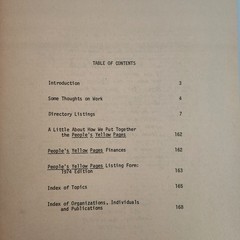 People’s Yellow Pages 1973 Boston Cambridge Hippies Counterculture Radical Work