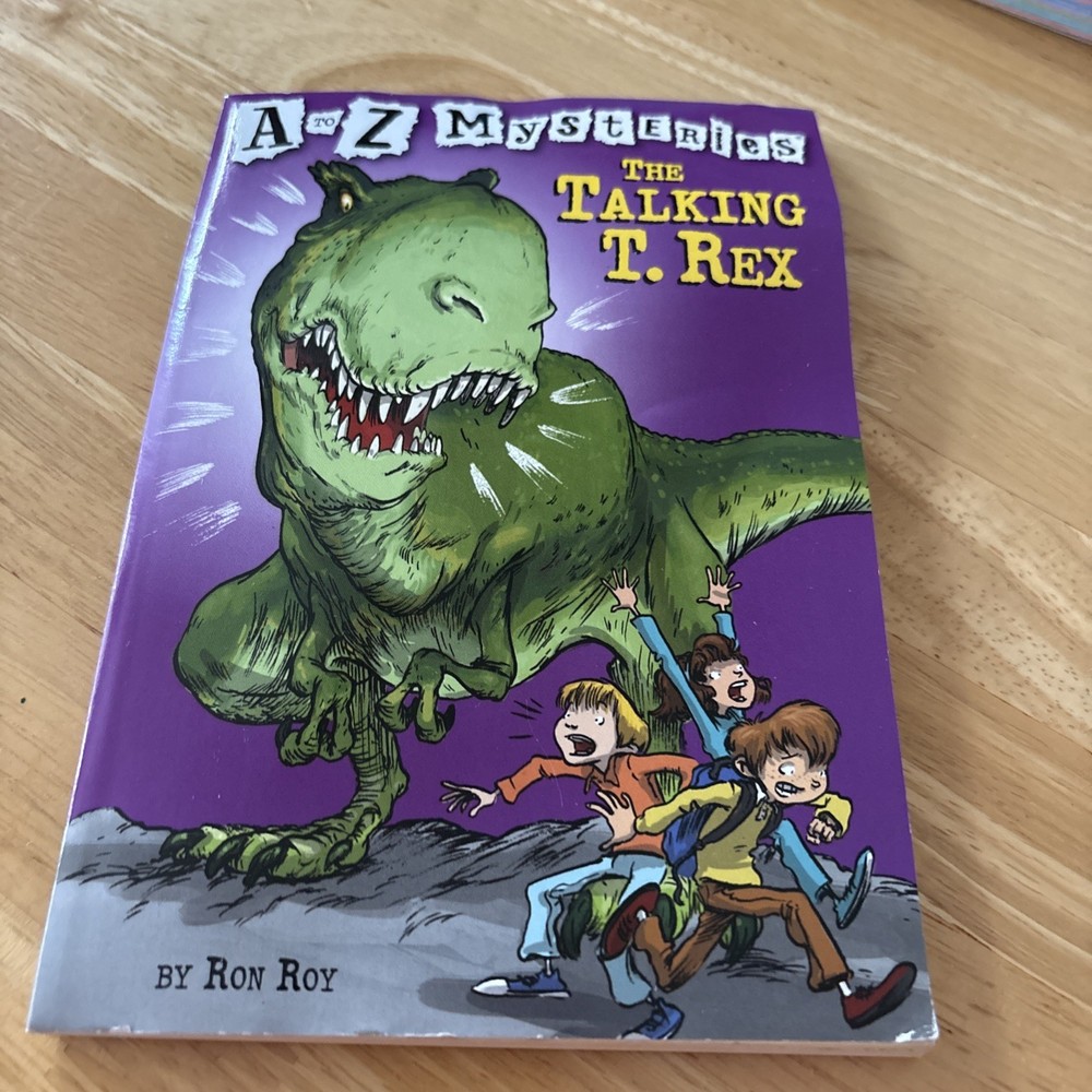 A to Z Mysteries: the Talking T. Rex by Ron Roy (2003, Trade Paperback)