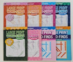 Large Print Word-Finds Puzzle Books Kappa Games,Search,Hunt~ Pick up to 30 Vols