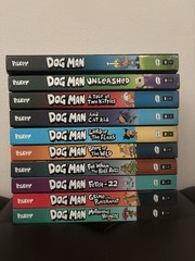 Dog Man Comic Book Set 1-10 Dav Pilkey Scholastic Hardcover