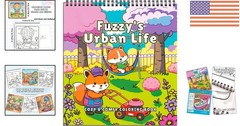Relaxing Spiral-Bound Coloring Book for Mindfulness & Creativity – 32 Pages