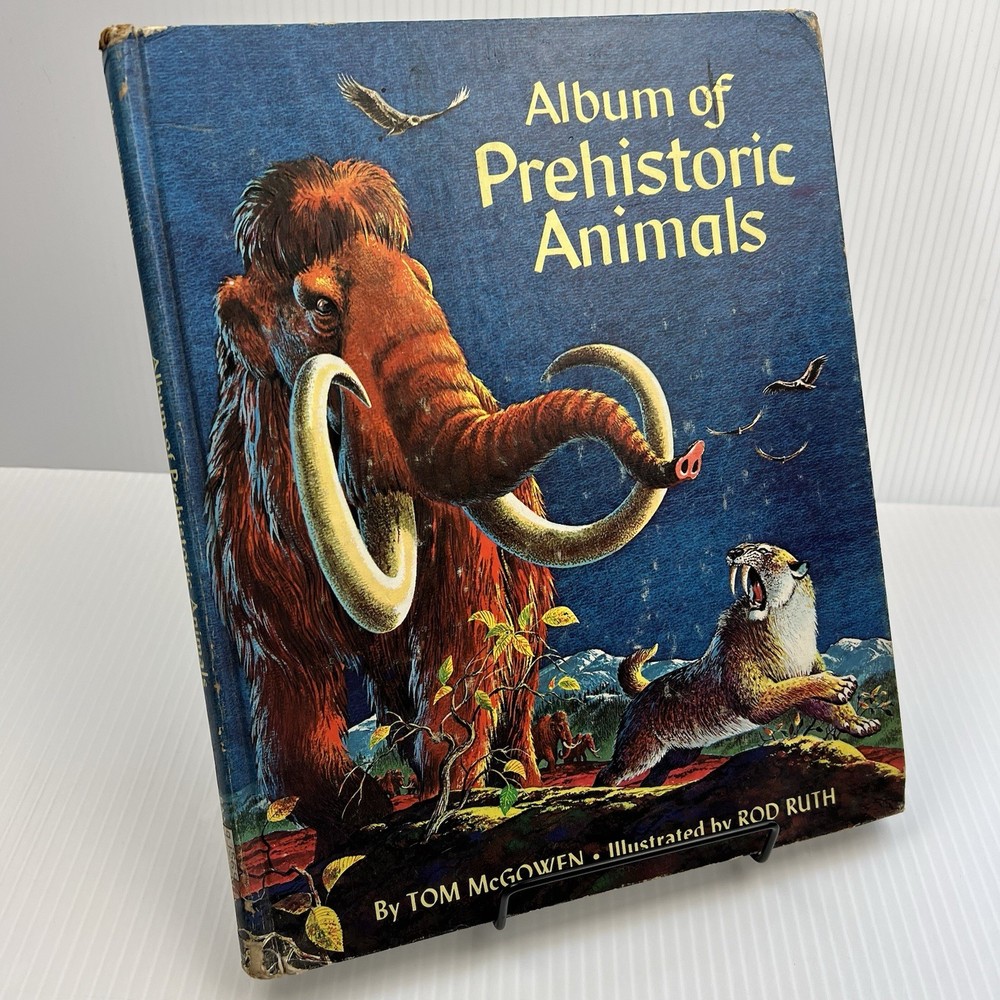 Album of Prehistoric Animals by Tom McGowen (1975) Vintage, Dinosaurs, Education