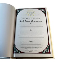 Holy Bible Comfort Edition King James Version White Hardcover KJV