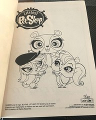 2015 Littlest Pet Shop Styles Coloring & Activity Book + Stickers 288 Pages New