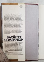Sackett Companion by Louis L’Amour (1988, Hardcover) DJ Ex-Library p341 Bantam