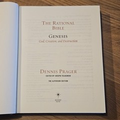 2 Dennis Prager Books | The Rational Bible Series: Genesis & Exodus | Hardcovers