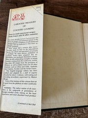 The Larousse Treasury of Country Cooking. 1975, 512 pages