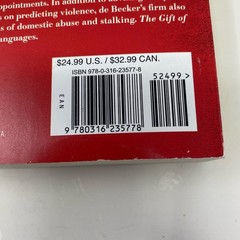 Back Bay Books The Gift of Fear, Red Trade Paperback by de Becker