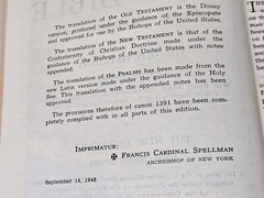 Holy Bible New Catholic Edition 1949 Douay Version Confraternity Edition HC