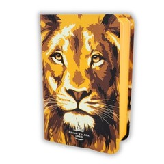 Biblia Mini Bolsillo RV1960, tapa flexible león Tribu de Judá,
