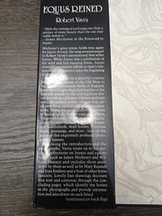 EQUUS REINED by Robert Vavra 1987 Hardcover Personalized Signature