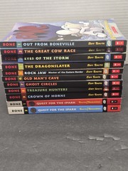 Bone Comic Book Lot 1-9 Complete Set + Quest Spark 1&2 Jeff Smith graphicFor