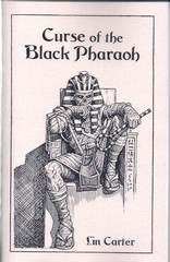 Curse of the Black Pharaoh – Lin Carter – 2022 Sabre Press – Horror Chapbook