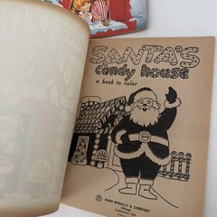 Lot of 3 Vintage Santa Christmas Coloring Books – Rand McNally – Unused