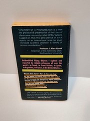 Anatomy Of A Phenomenon By Jacques Valler UFOs UAOs Ace 1965 Paperback