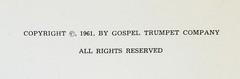 When Youth Sing, The Warner Press, Gospel Trumpet Company, 1961, HC