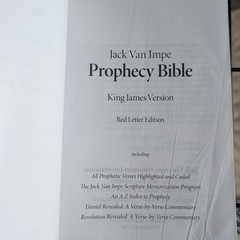 The Jack Van Impe Prophecy Bible-KJV Red Letter Special Limited Edition