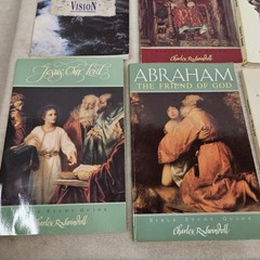 Charles L. Swindoll Book Lot Of 10 Bible Study Guidea Moses Jesus Our Lord PB