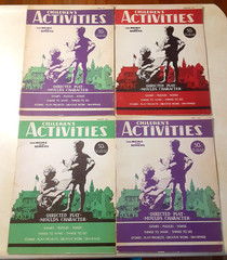Vintage Children’s Activities for Home and School Magazine Easter 1940s Lot of 4