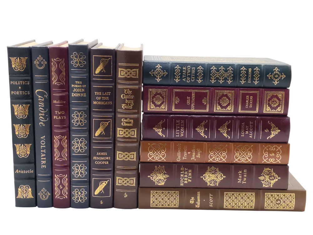 Easton Press Leather Lot of 12 The 100 Greatest Books Ever Written Collector’s