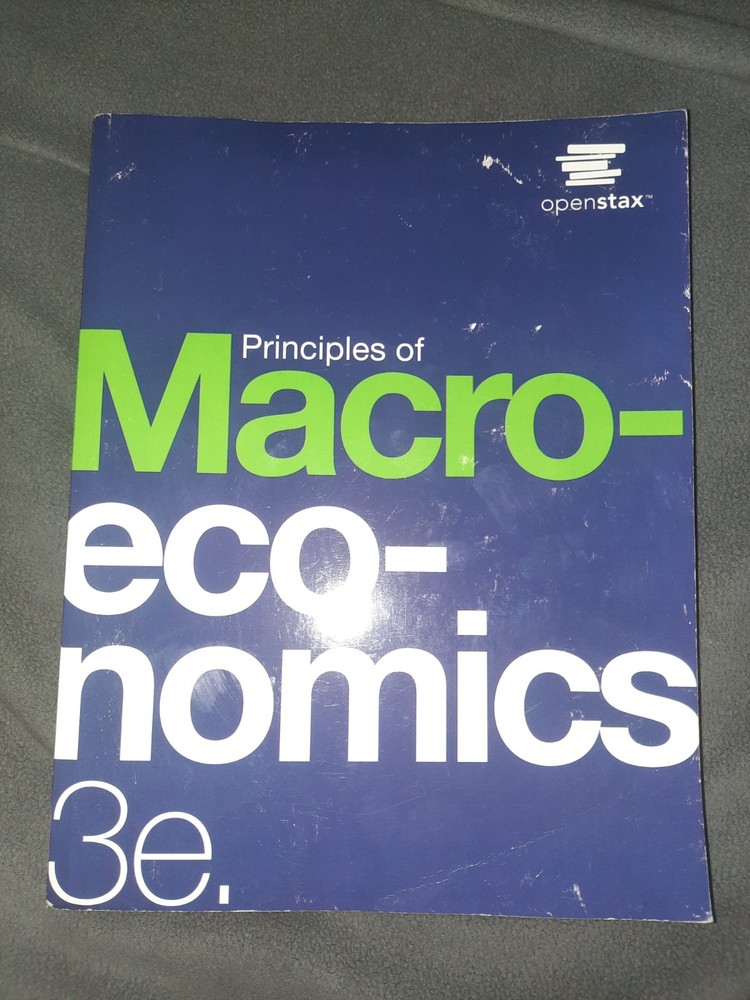 Principles of Macroeconomics 3e by OpenStax (Official paperback BW print)