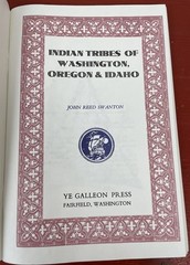 Indian Tribes of Washington, Oregon & Idaho by John Reed Swanton PB Ye Galleon