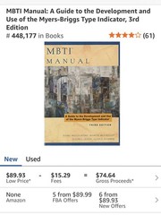 MBTI Manual: A Guide to the Development and Use of the Myers-third Edition .